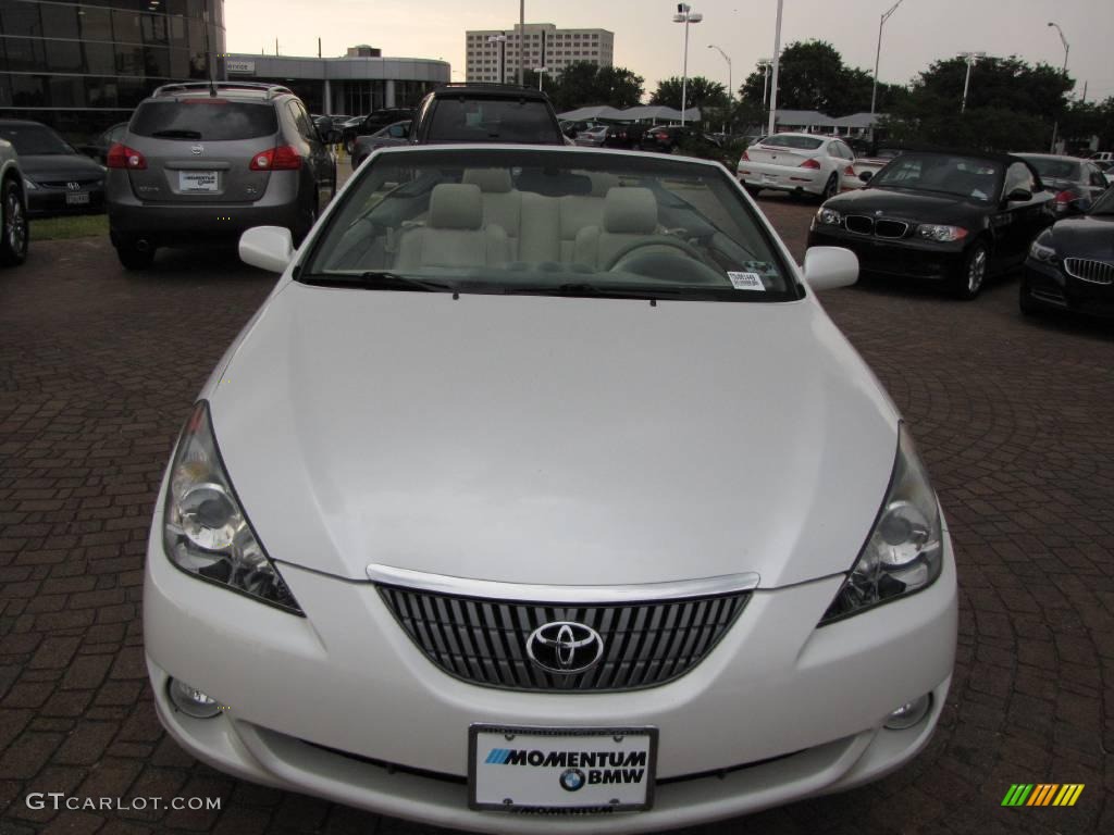 2005 Solara SLE V6 Convertible - Arctic Frost Pearl White / Ivory photo #16