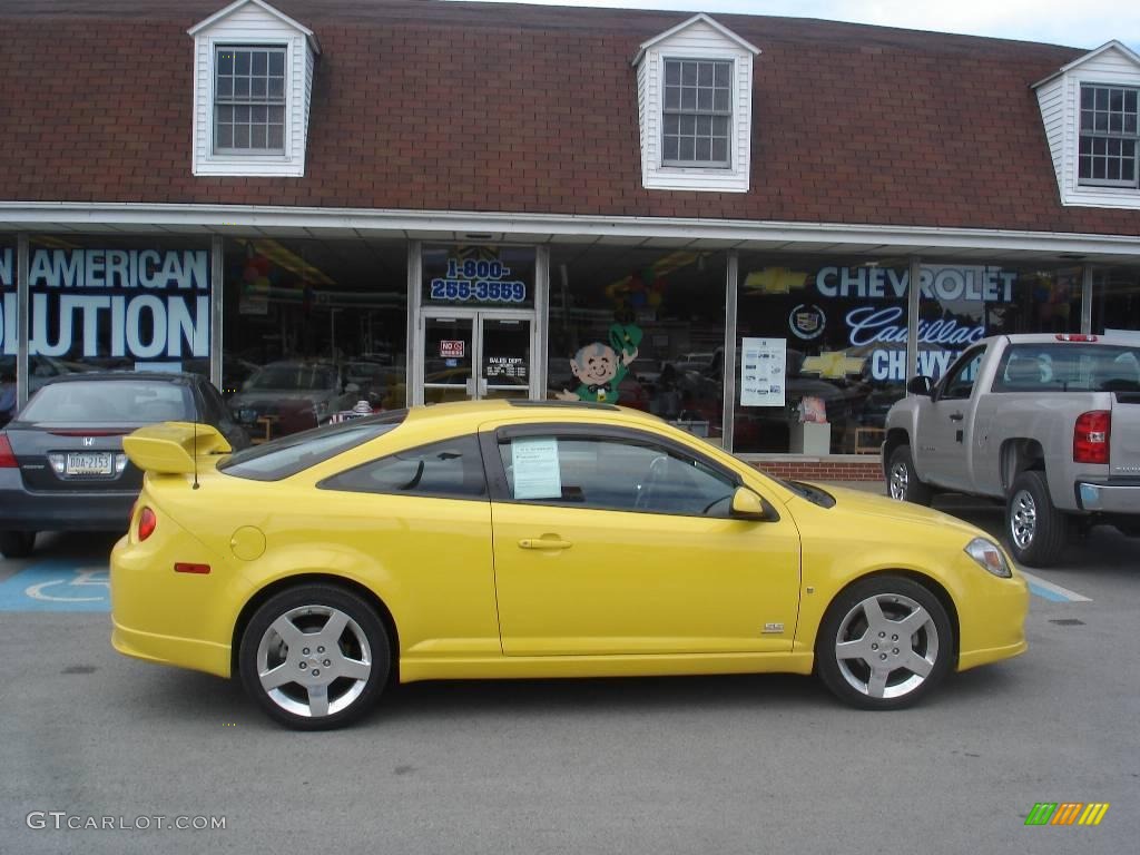 2007 Cobalt SS Supercharged Coupe - Rally Yellow / Ebony photo #1