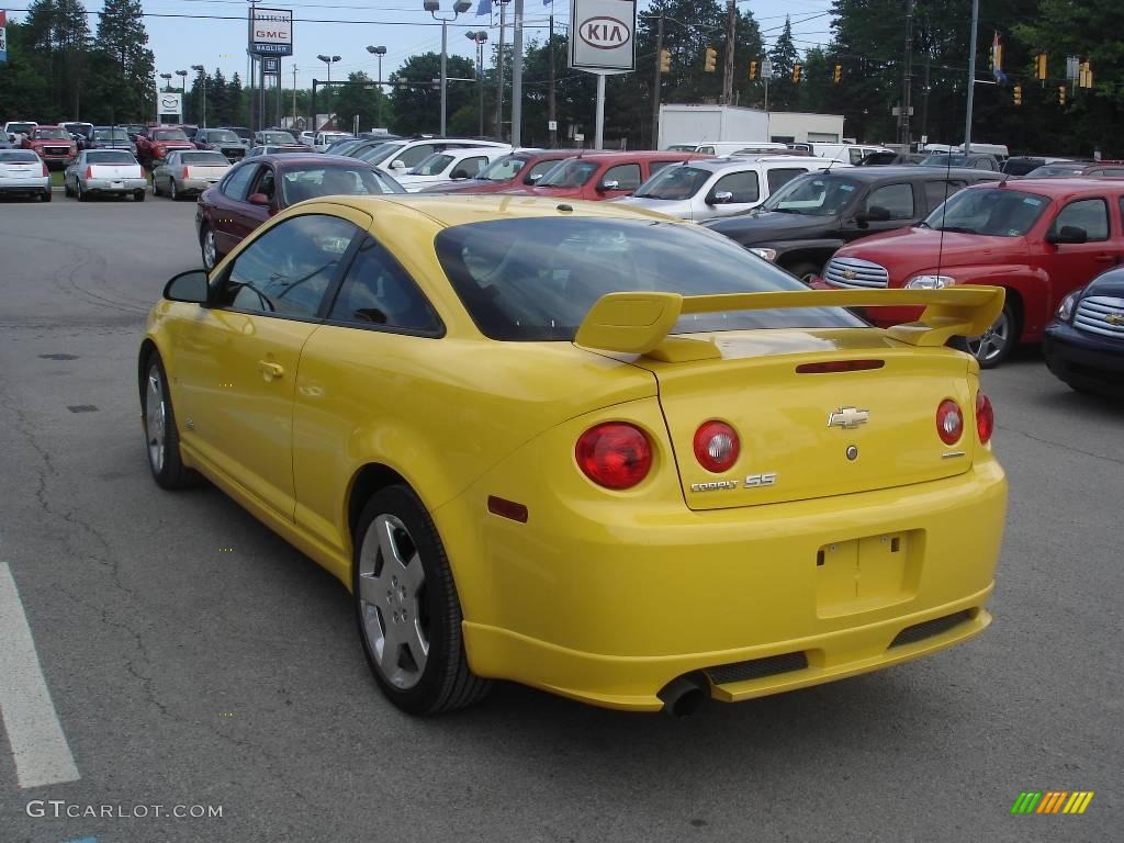 2007 Cobalt SS Supercharged Coupe - Rally Yellow / Ebony photo #4