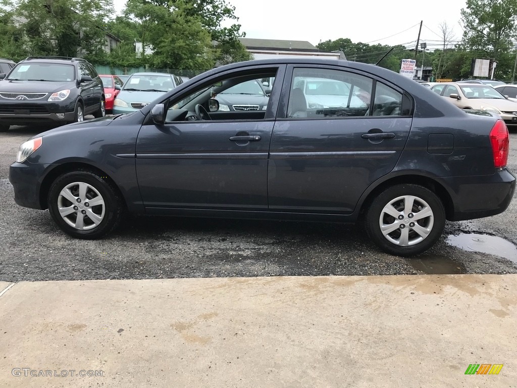 2010 Accent GLS 4 Door - Charcoal Gray / Gray photo #2