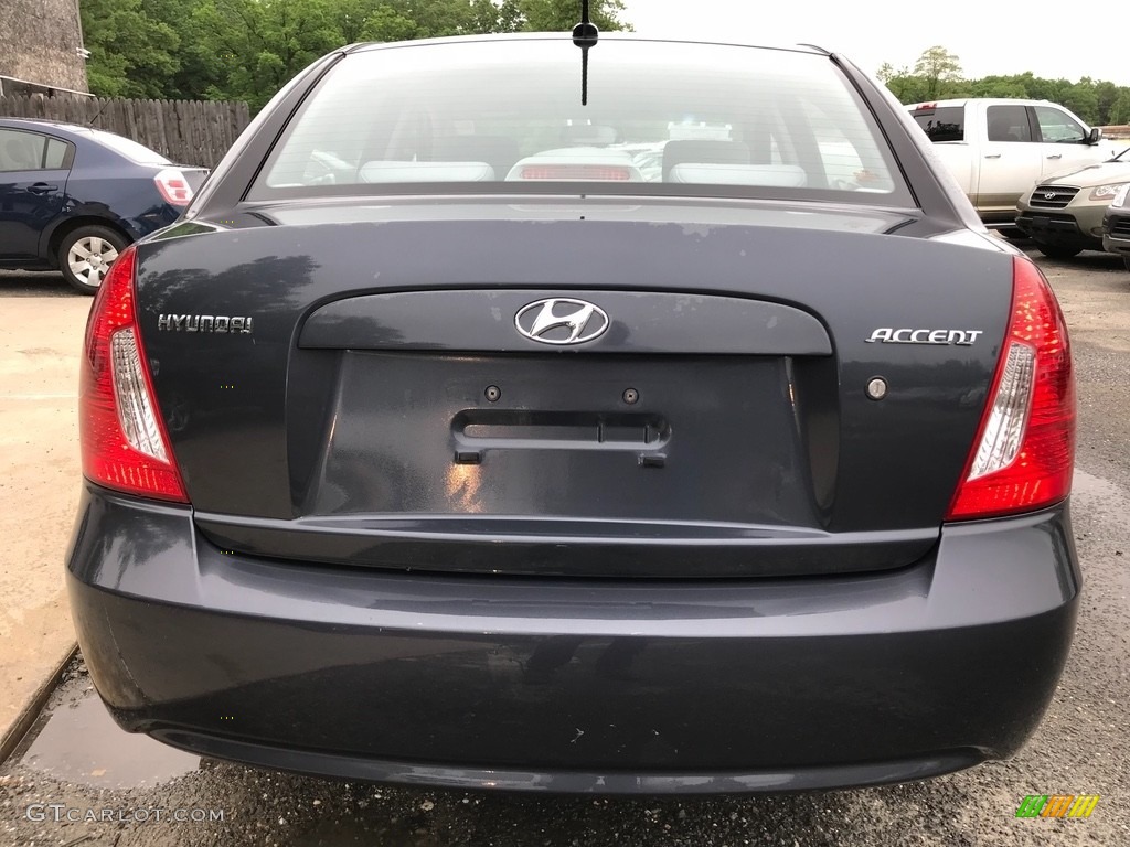 2010 Accent GLS 4 Door - Charcoal Gray / Gray photo #5