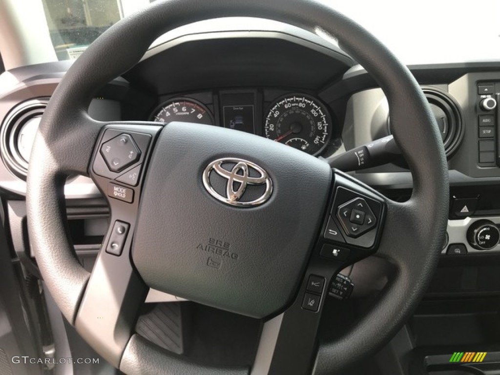 2018 Toyota Tacoma SR Access Cab 4x4 Cement Gray Steering Wheel Photo #127415726