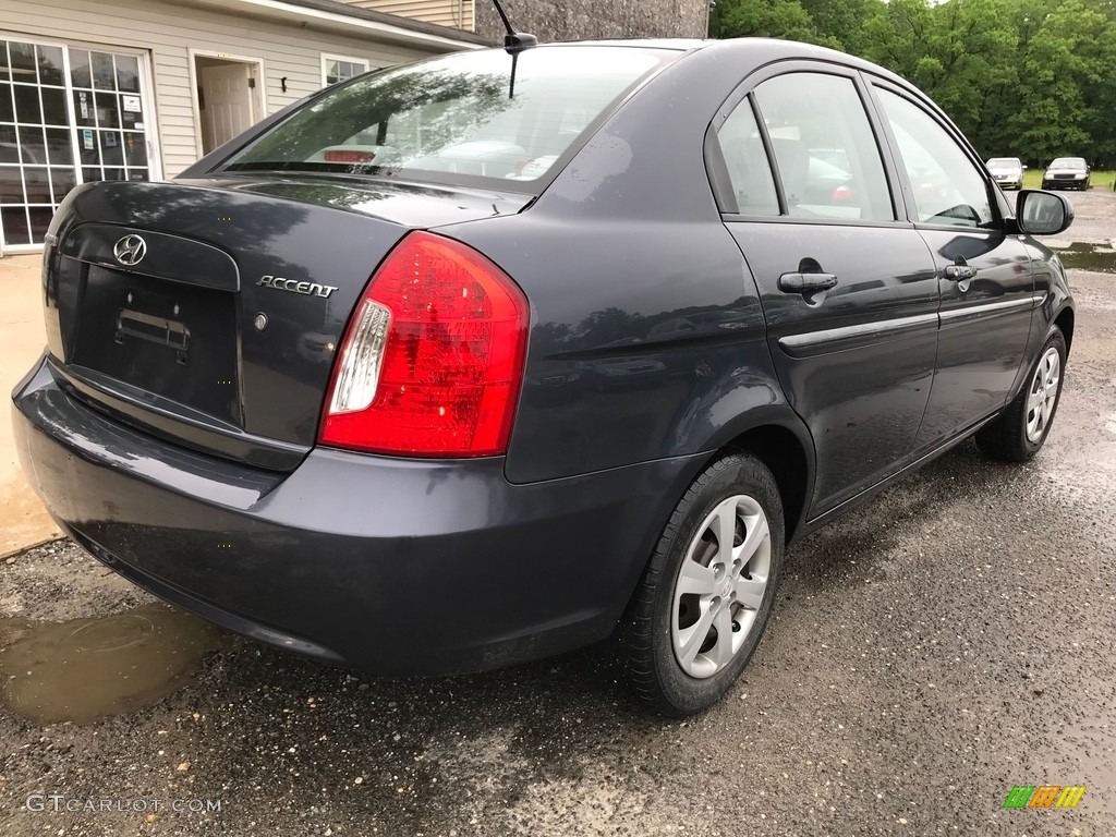 2010 Accent GLS 4 Door - Charcoal Gray / Gray photo #7
