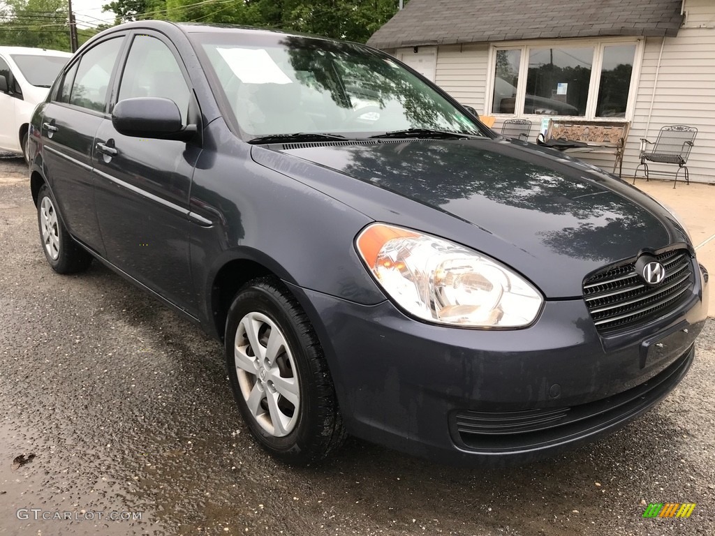 2010 Accent GLS 4 Door - Charcoal Gray / Gray photo #9