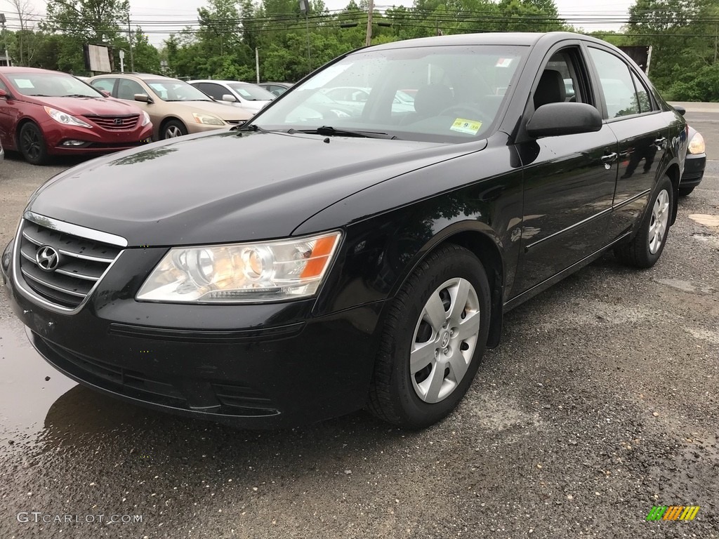 2009 Sonata GLS - Ebony Black / Camel photo #2