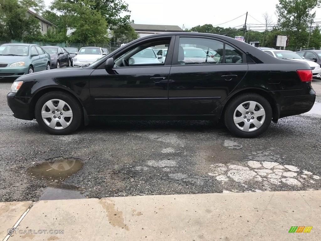 2009 Sonata GLS - Ebony Black / Camel photo #3