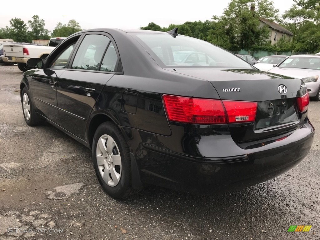 2009 Sonata GLS - Ebony Black / Camel photo #4