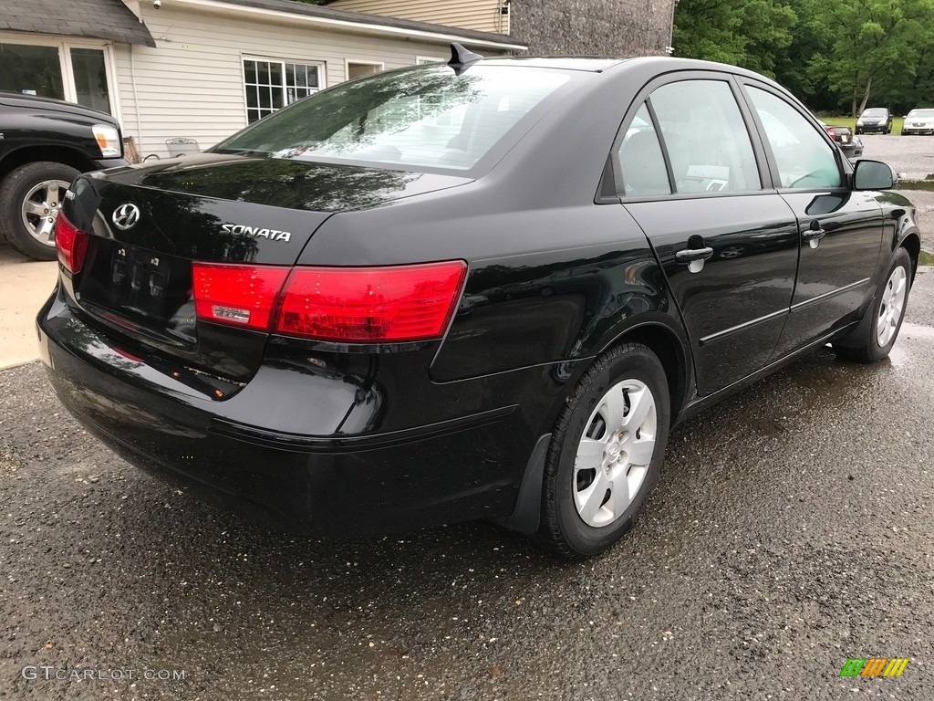 2009 Sonata GLS - Ebony Black / Camel photo #8