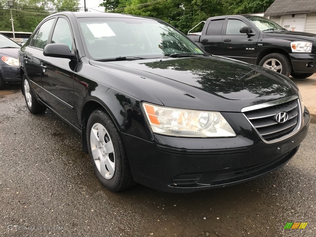 2009 Sonata GLS - Ebony Black / Camel photo #10