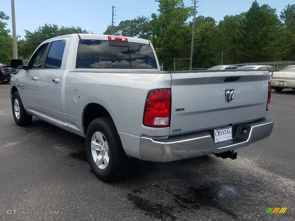 2018 1500 SLT Crew Cab - Bright Silver Metallic / Black/Diesel Gray photo #3