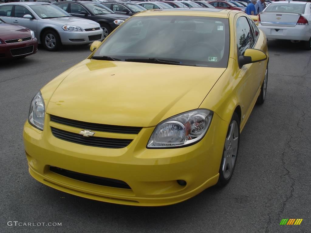 2007 Cobalt SS Supercharged Coupe - Rally Yellow / Ebony photo #13