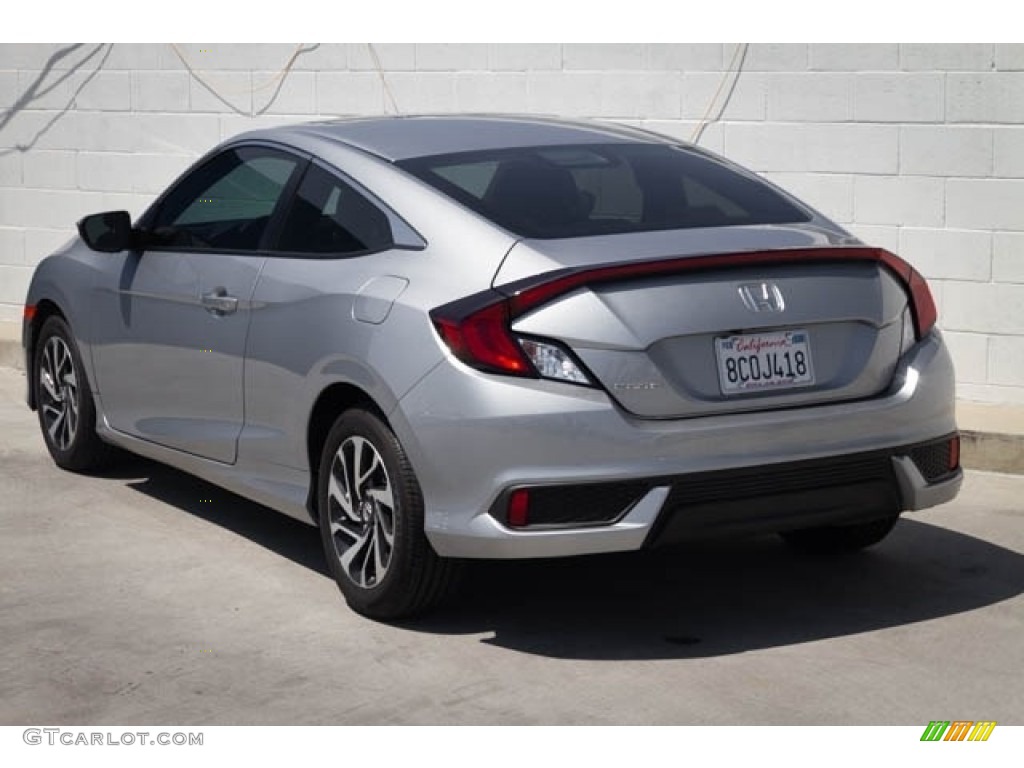 2016 Civic LX-P Coupe - Lunar Silver Metallic / Black/Gray photo #2