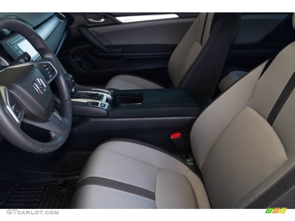2016 Civic LX-P Coupe - Lunar Silver Metallic / Black/Gray photo #3