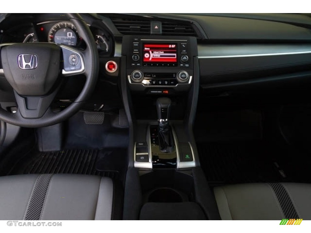 2016 Civic LX-P Coupe - Lunar Silver Metallic / Black/Gray photo #5