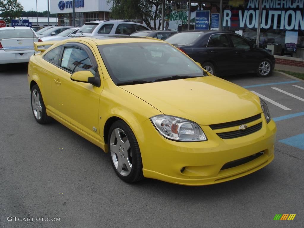 2007 Cobalt SS Supercharged Coupe - Rally Yellow / Ebony photo #15