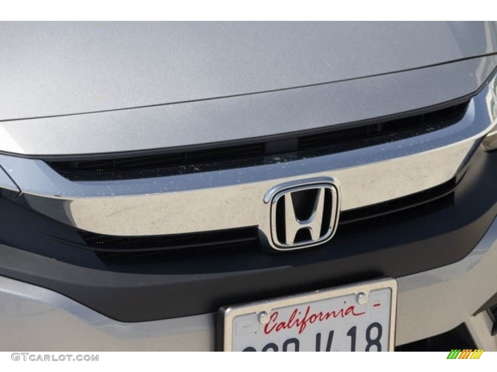 2016 Civic LX-P Coupe - Lunar Silver Metallic / Black/Gray photo #8