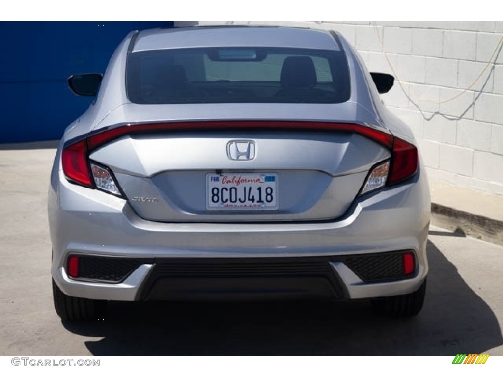 2016 Civic LX-P Coupe - Lunar Silver Metallic / Black/Gray photo #10