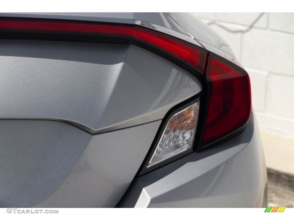 2016 Civic LX-P Coupe - Lunar Silver Metallic / Black/Gray photo #12