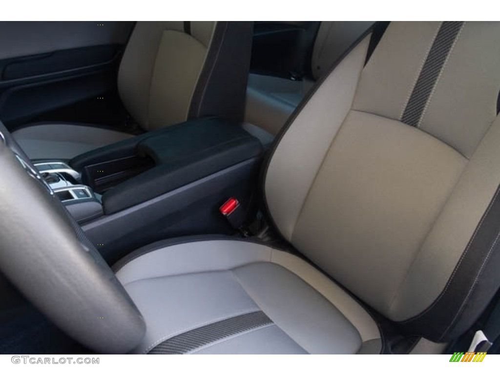 2016 Civic LX-P Coupe - Lunar Silver Metallic / Black/Gray photo #21