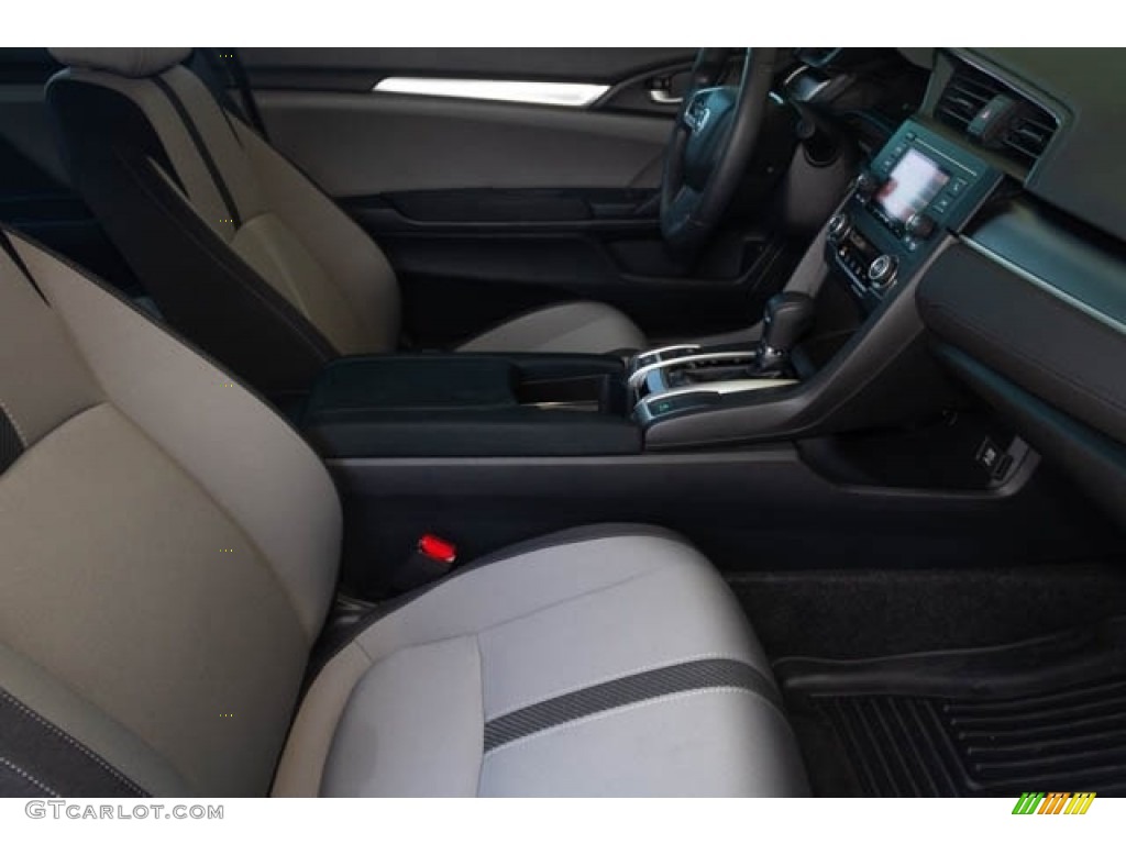 2016 Civic LX-P Coupe - Lunar Silver Metallic / Black/Gray photo #24