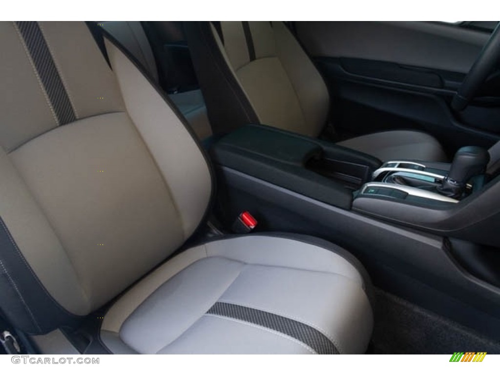 2016 Civic LX-P Coupe - Lunar Silver Metallic / Black/Gray photo #25
