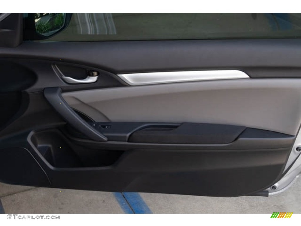 2016 Civic LX-P Coupe - Lunar Silver Metallic / Black/Gray photo #31