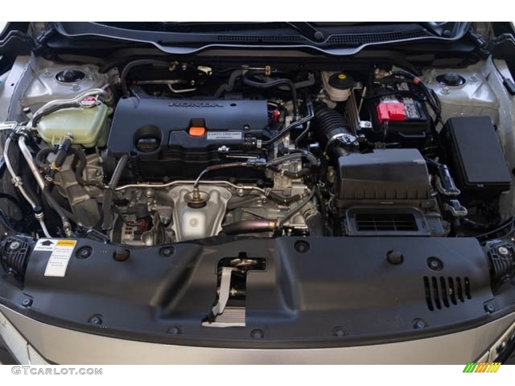 2016 Civic LX-P Coupe - Lunar Silver Metallic / Black/Gray photo #32