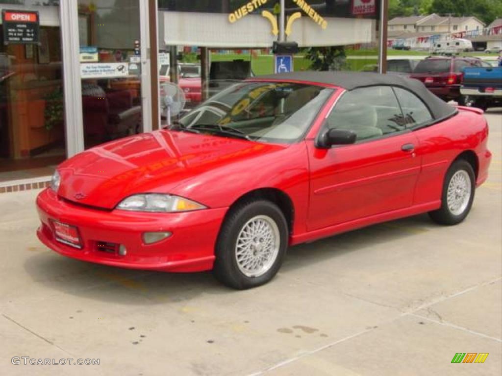 1999 Cavalier Z24 Convertible - Bright Red / Medium Gray photo #1