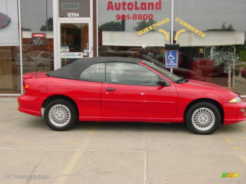 1999 Cavalier Z24 Convertible - Bright Red / Medium Gray photo #3