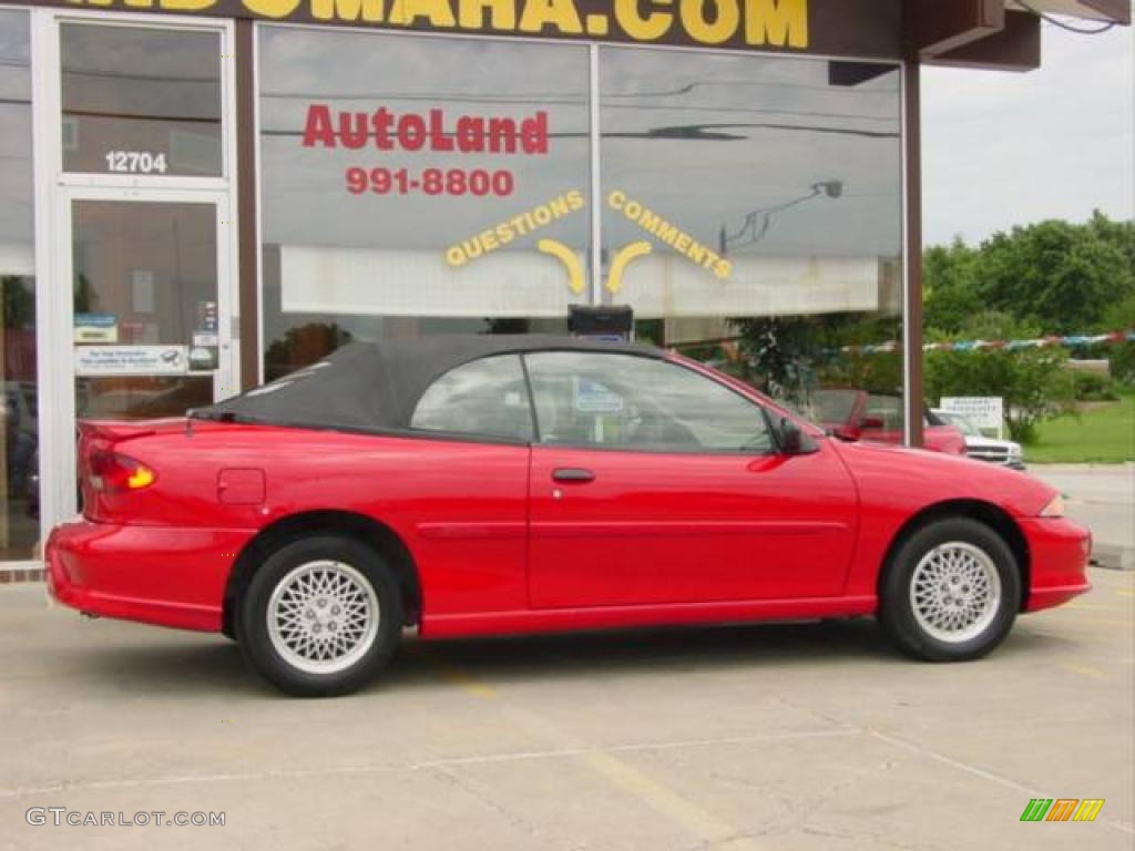 1999 Cavalier Z24 Convertible - Bright Red / Medium Gray photo #10