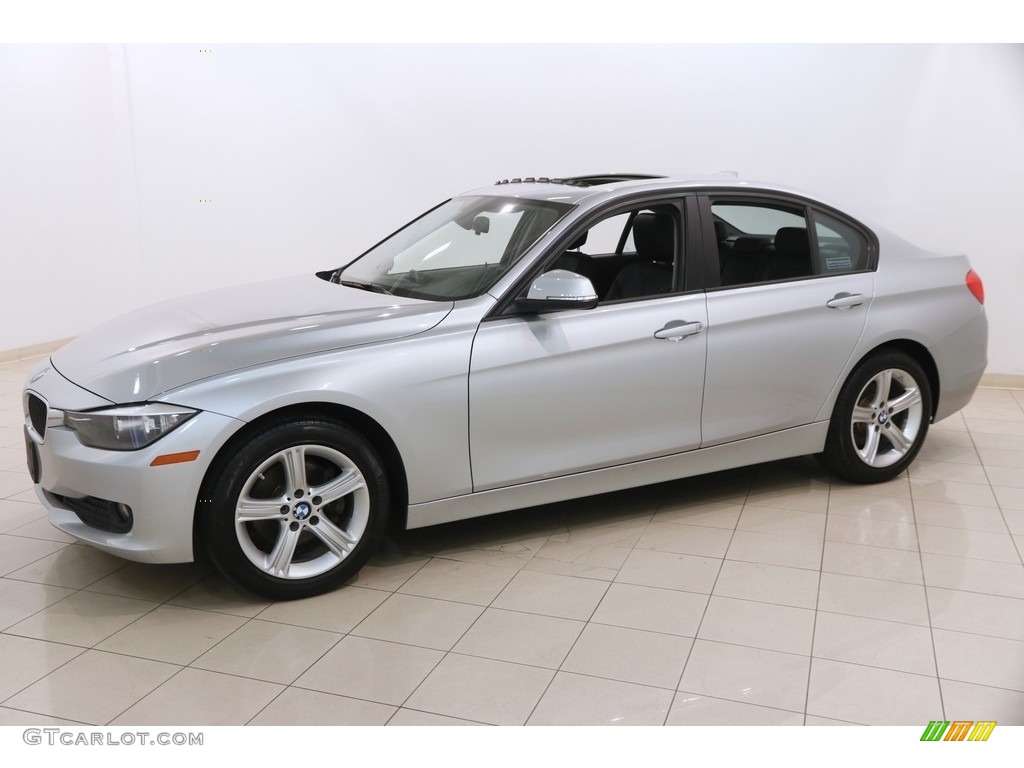 2015 3 Series 320i xDrive Sedan - Glacier Silver Metallic / Black photo #3