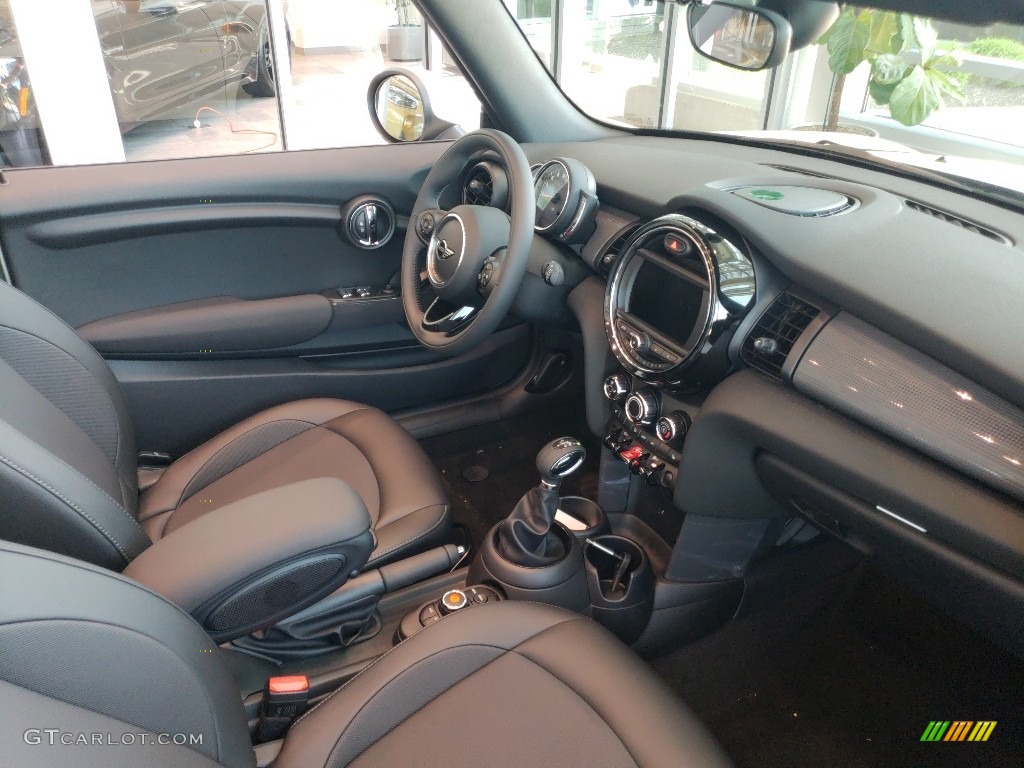 Carbon Black Interior 2019 Mini Convertible Cooper Photo #127422794