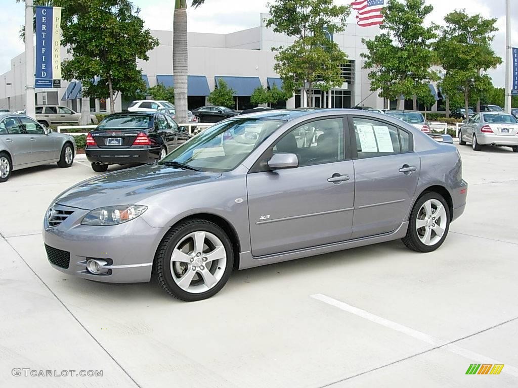 2005 MAZDA3 s Sedan - Titanium Gray Metallic / Black photo #1