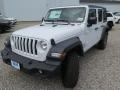 2018 Bright White Jeep Wrangler Unlimited Sport 4x4  photo #7