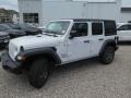 2018 Bright White Jeep Wrangler Unlimited Sport 4x4  photo #8