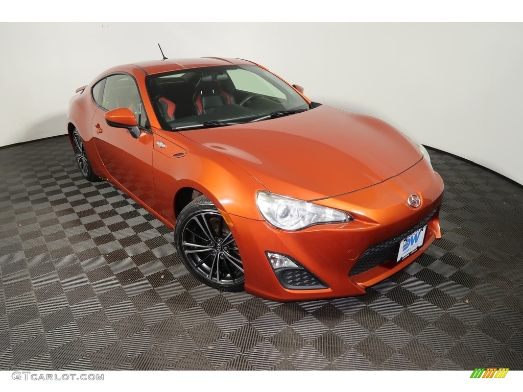 2013 FR-S Sport Coupe - Hot Lava Orange / Black/Red Accents photo #4