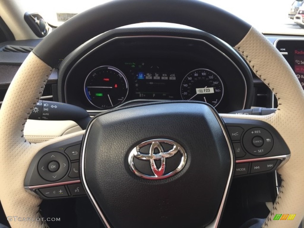 2019 Toyota Avalon Hybrid Limited Beige Steering Wheel Photo #127431164