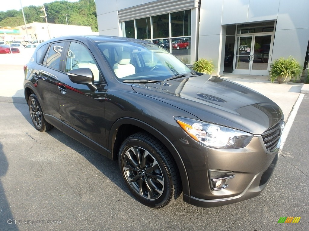2016 CX-5 Grand Touring AWD - Sonic Silver Metallic / Parchment photo #8