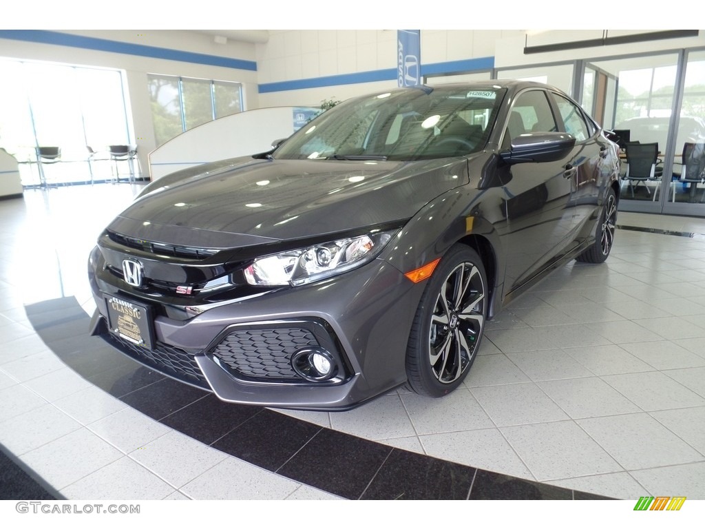 2018 Civic Si Sedan - Modern Steel Metallic / Black photo #1