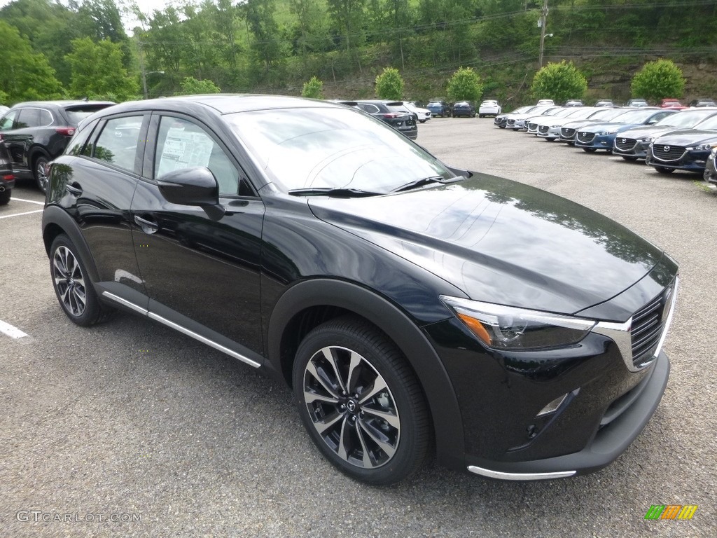 Jet Black Mica 2019 Mazda CX-3 Grand Touring AWD Exterior Photo #127441838