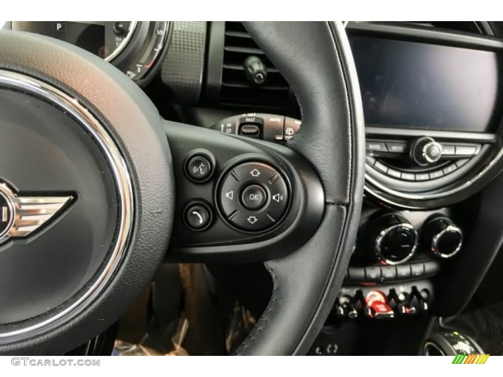 2018 Mini Hardtop Cooper 4 Door Carbon Black Steering Wheel Photo #127446556