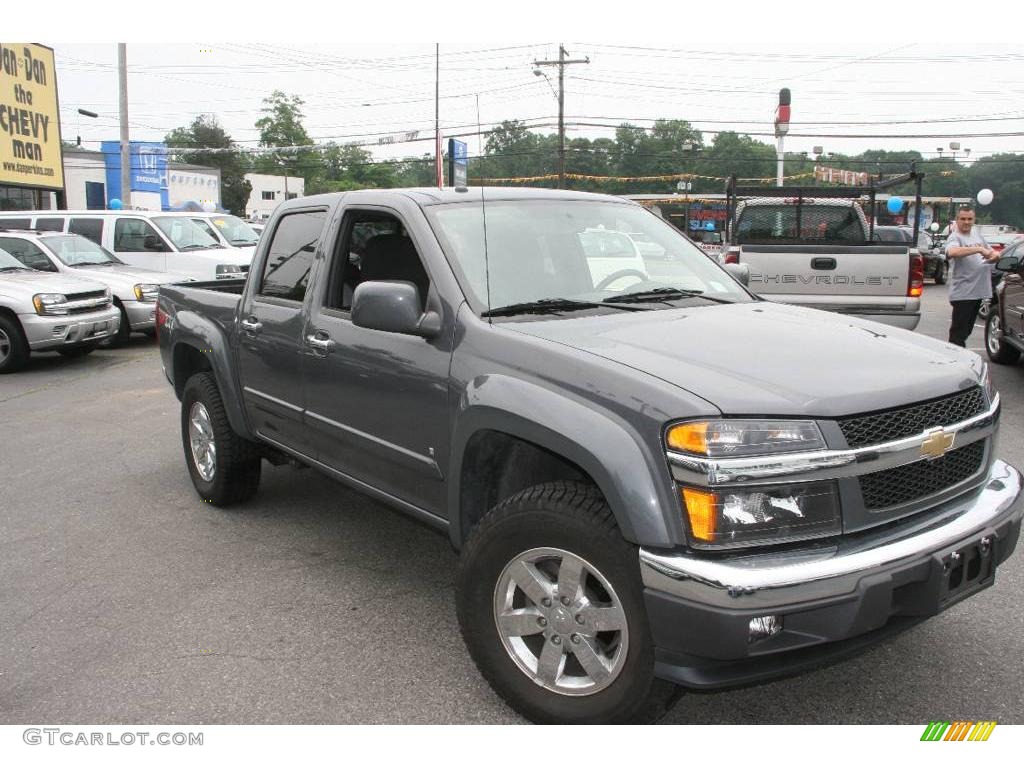 2007 Colorado LT Crew Cab 4x4 - Dark Gray Metallic / Medium Pewter photo #3