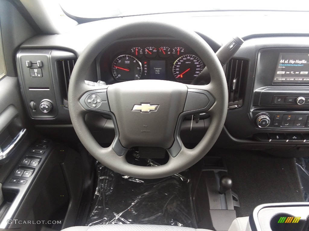 2018 Silverado 1500 Custom Crew Cab 4x4 - Silver Ice Metallic / Dark Ash/Jet Black photo #6