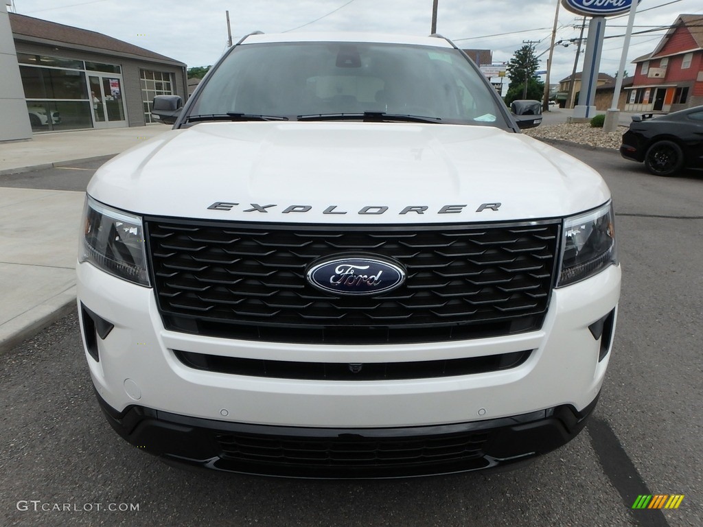 2018 Explorer Sport 4WD - White Platinum / Ebony Black photo #2