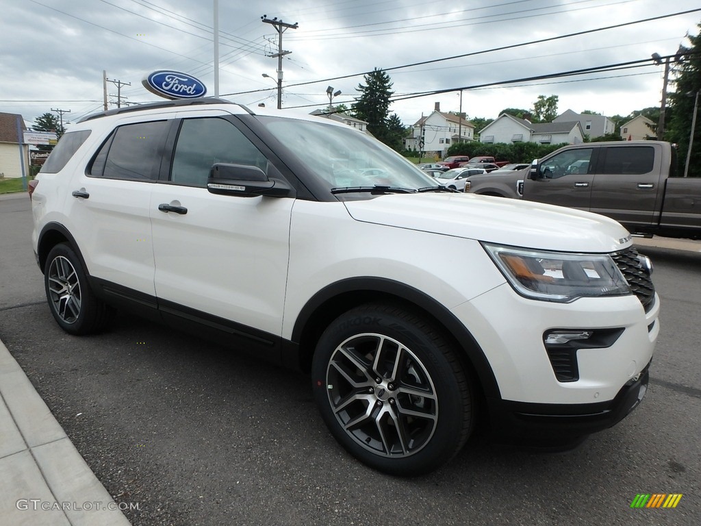 2018 Explorer Sport 4WD - White Platinum / Ebony Black photo #3