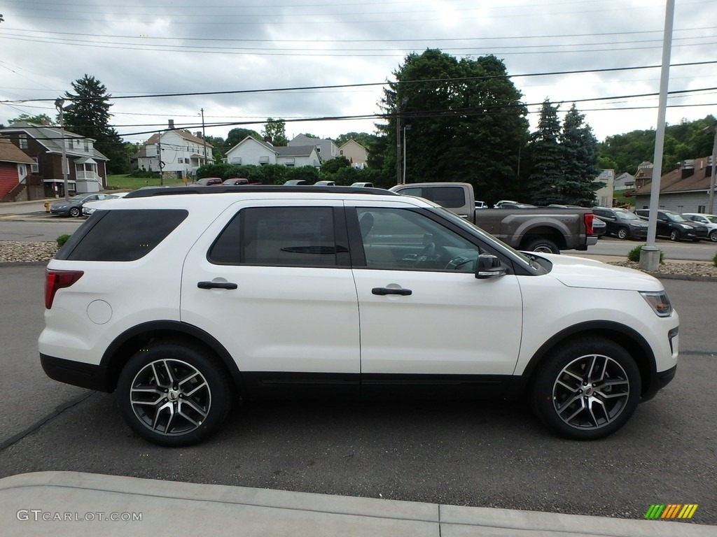 2018 Explorer Sport 4WD - White Platinum / Ebony Black photo #4