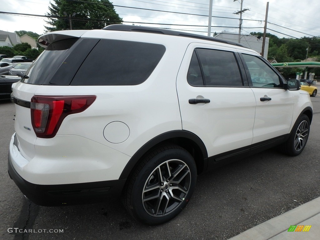 2018 Explorer Sport 4WD - White Platinum / Ebony Black photo #5