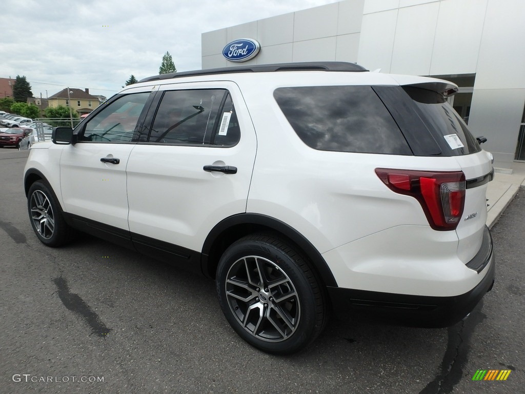 2018 Explorer Sport 4WD - White Platinum / Ebony Black photo #7
