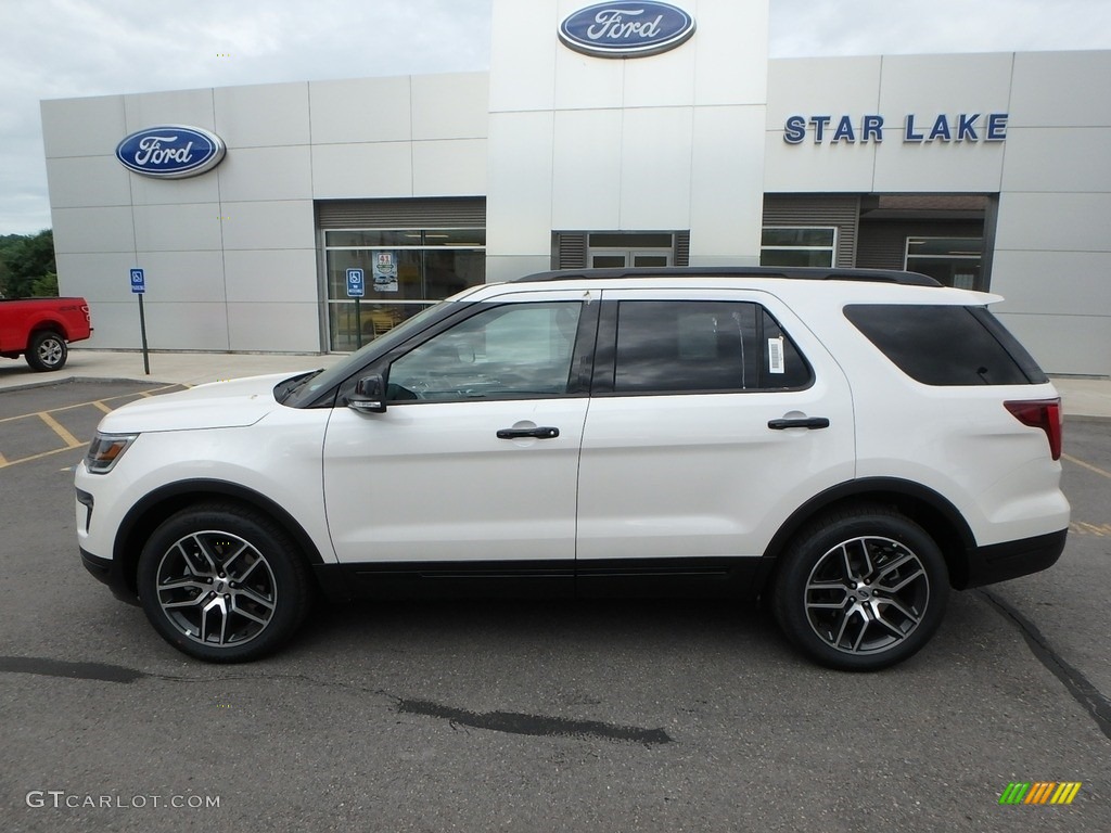 2018 Explorer Sport 4WD - White Platinum / Ebony Black photo #8