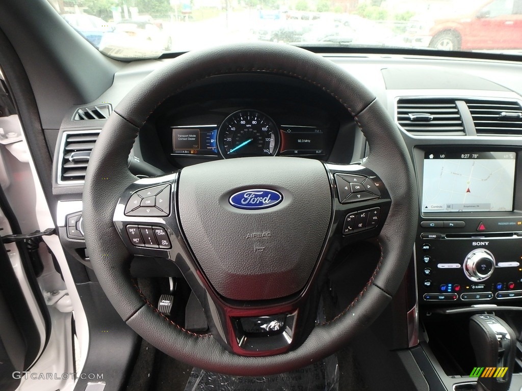 2018 Explorer Sport 4WD - White Platinum / Ebony Black photo #16